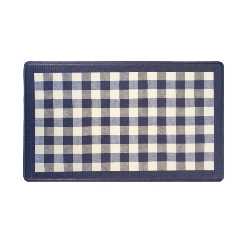 Anti Fatigue Mat 18x30 - Buffalo Check Navy