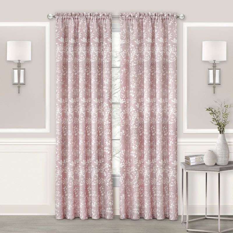 Charlotte Rod Pocket Window Curtain Panel - 52x63 - Blush