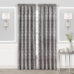 Charlotte Rod Pocket Window Curtain Panel - 52x63 - Grey