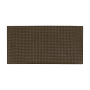 Woven-Embossed Faux-Leather Anti-Fatigue Mat - 20x39 - Espresso