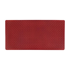 Woven-Embossed Faux-Leather Anti-Fatigue Mat - 20x39 - Lava