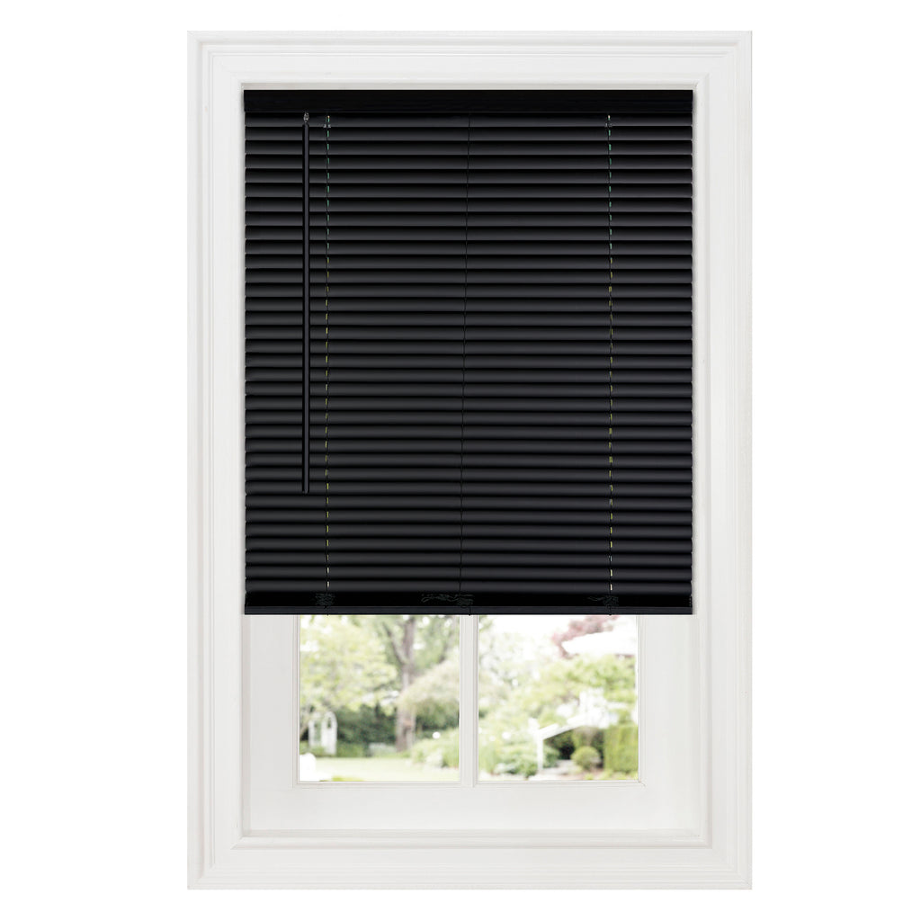 Cordless GII Deluxe Sundown 1" Room Darkening Mini Blind - 23x64 - Black