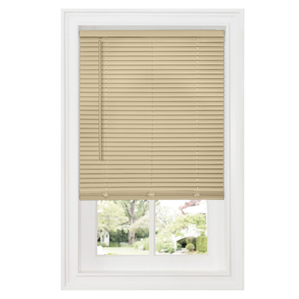 Cordless GII Deluxe Sundown 1" Room Darkening Mini Blind - 39x64 - Latte