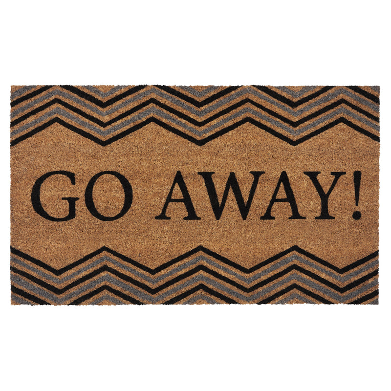 Printed Coir Door Mat 18x30 - Go Away