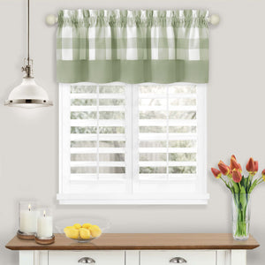 Hunter Window Curtain Valance - 58x14 - Apple Green