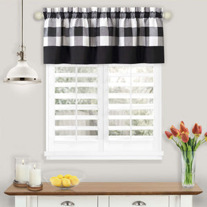 Hunter Window Curtain Valance - 58x14 - Black