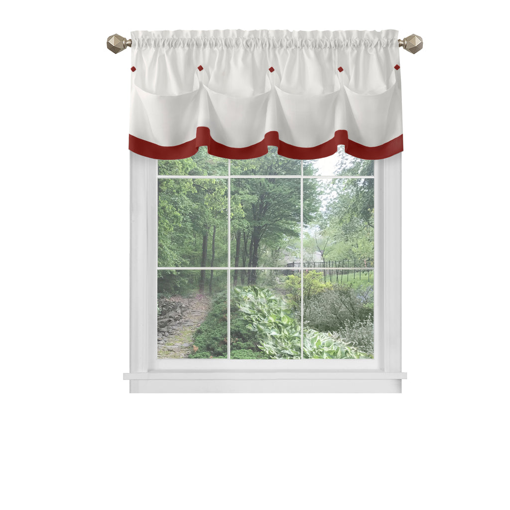 Lana Window Curtain Valance - 58x14 - Lava