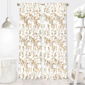 Misty Back Tab Window Curtain Panel - 52x84 - Hazelnut