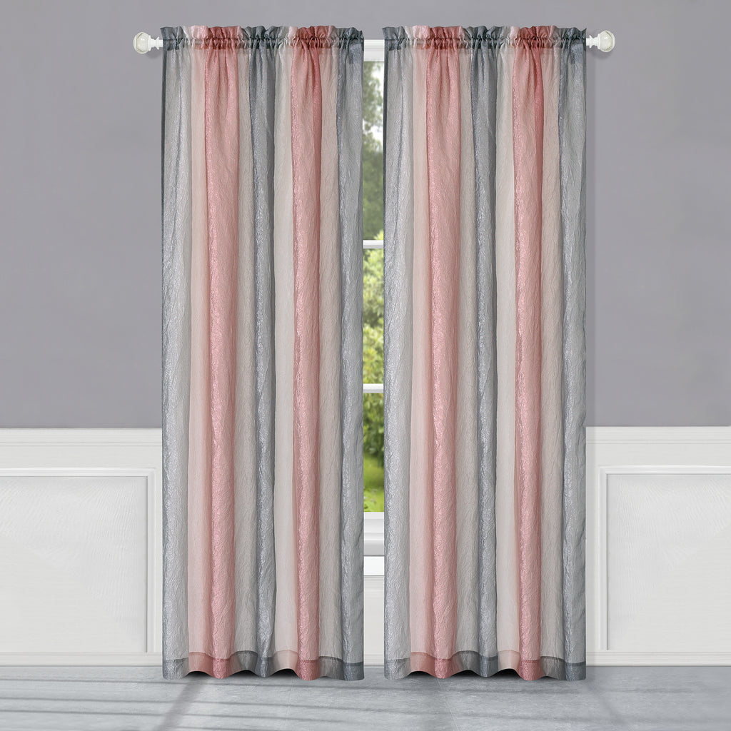 Ombre Window Curtain Panel - 50x63 - Blush