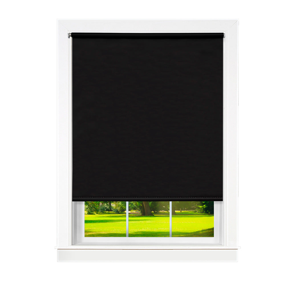 Cords Free Tear Down Light Filtering Window Shade - 55x72 - Black