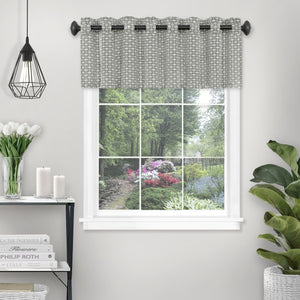 Bedford Window Curtain Valance - 58x13 - Grey