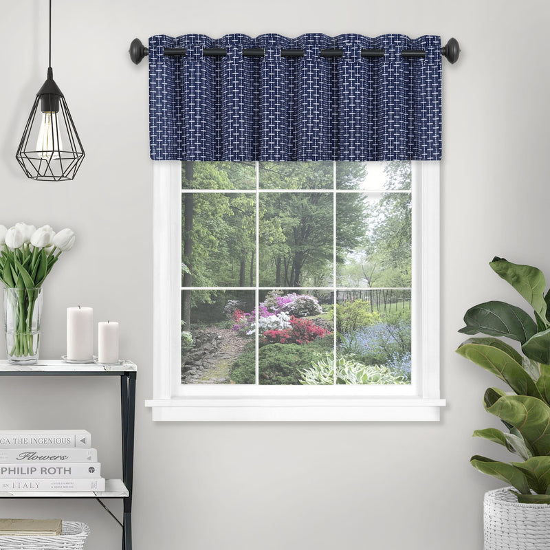 Bedford Window Curtain Valance - 58x13 - Navy