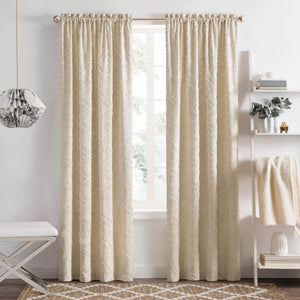 Blake Rod Pocket Window Curtain Panel - 42x84 - Tan