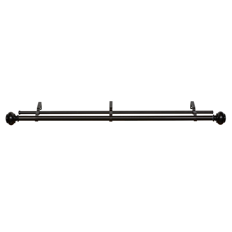 Buono II Decorative Double Rod & Finial Brenner 36-72