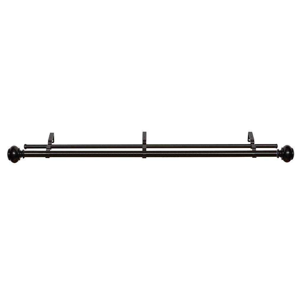 Buono II Decorative Double Rod & Finial Brenner 72-144