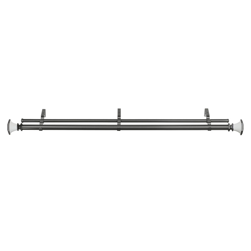 Buono II Decorative Double Rod & Finial Monet 72-144
