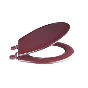 Fantasia 17 Inch Standard Wood Toilet Seat - Burgundy