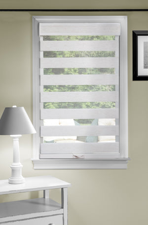 Cordless Celestial Sheer Double Layered Shade - 43x72 - Linen