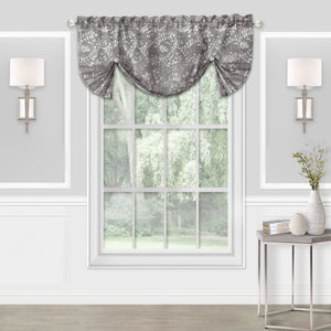 Charlotte Window Curtain Valance - 52x17 - Grey