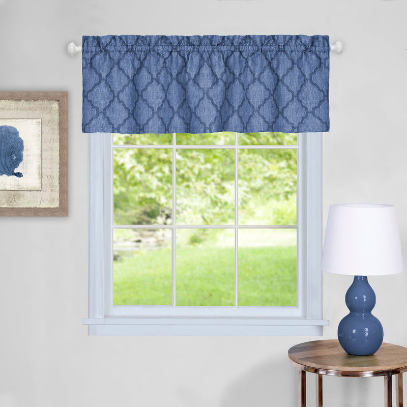 Colby Window Curtain Valance - 58x14 - Blue