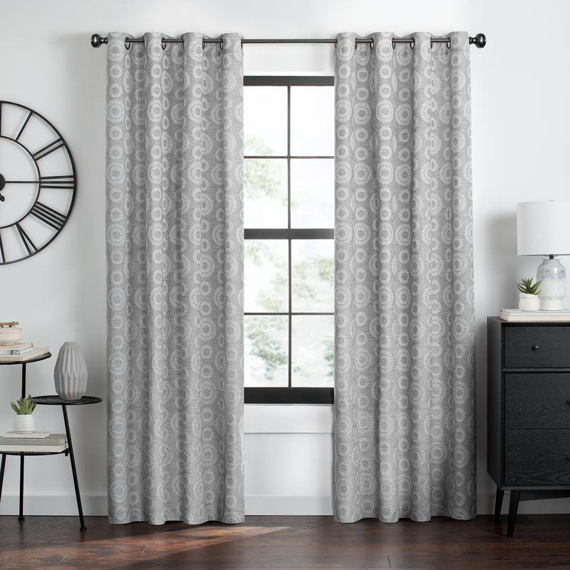 Constellation Grommet Window Curtain Panel - 52x84 - Grey