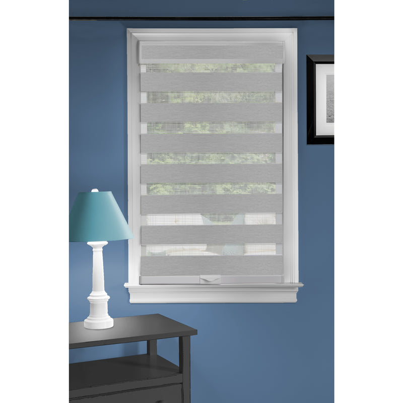 Cordless Celestial Sheer Double Layered Shade - 48x72 - Grey