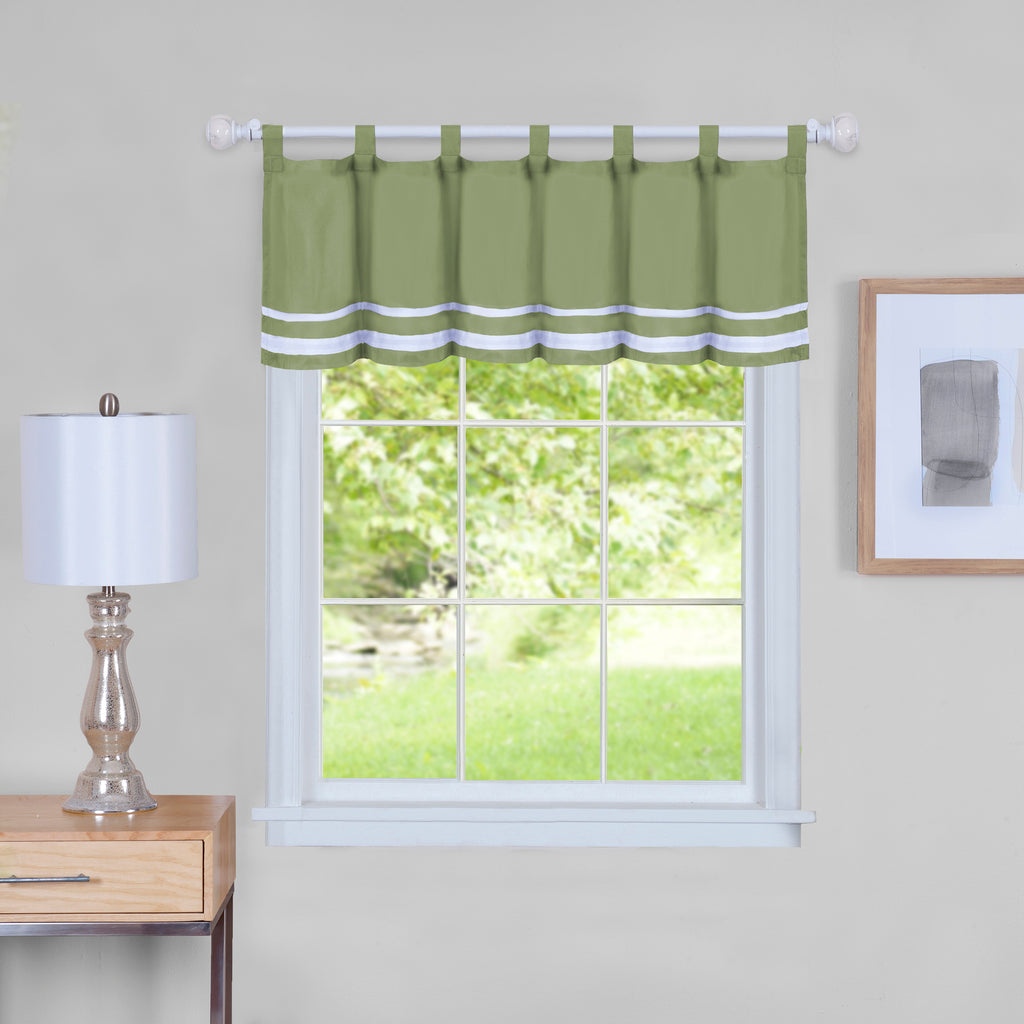 Dakota Window Curtain Valance - 58x14 - Green