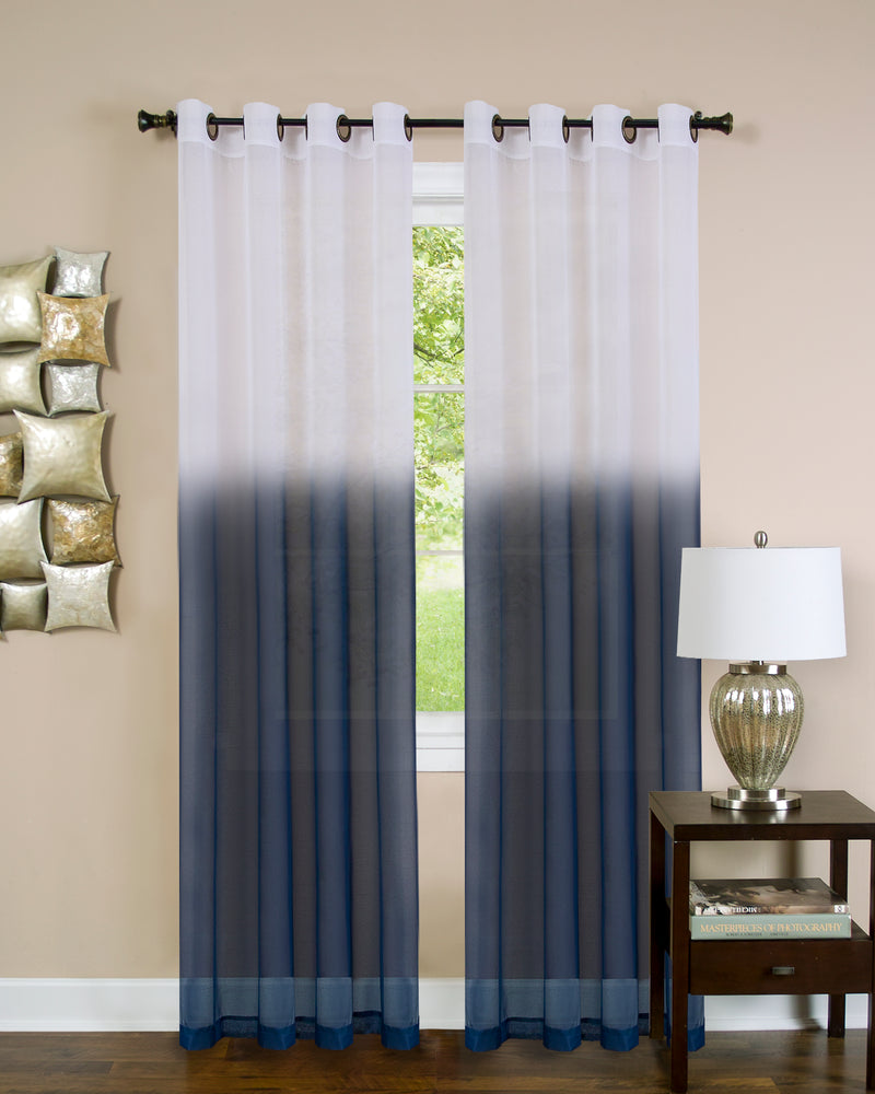 Essence Window Curtain Panel - 52x84 - Blue