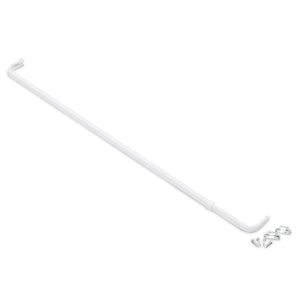 Fantasia Single Curtain Rod #215 2.5" Projection 66"-120" - White