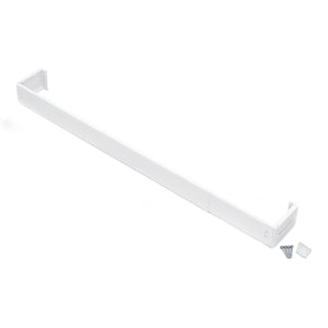 Fantasia 2.5" - Wide Rod Pocket Curtain Rod #285 48"-86" - White