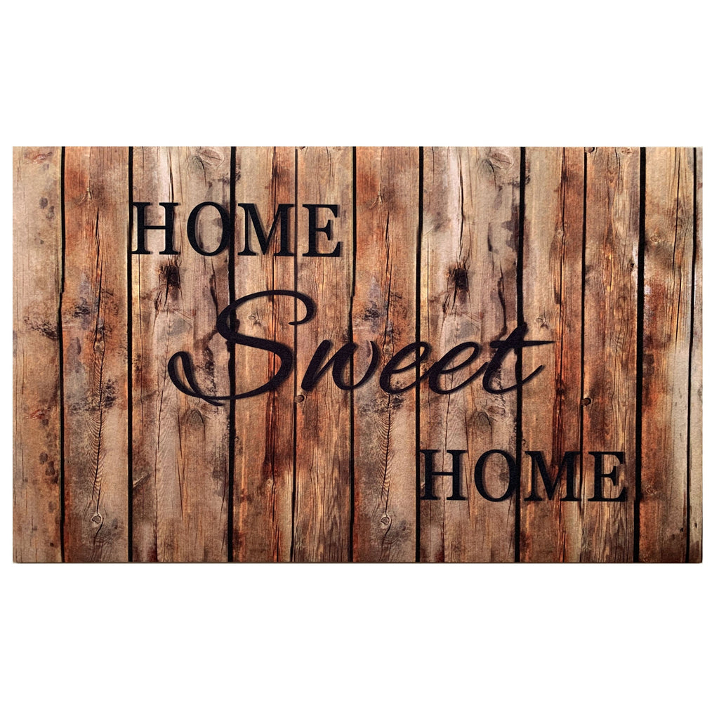 Welcome Outdoor Rubber Entrance Mat 18x30 - Farmhouse Plank