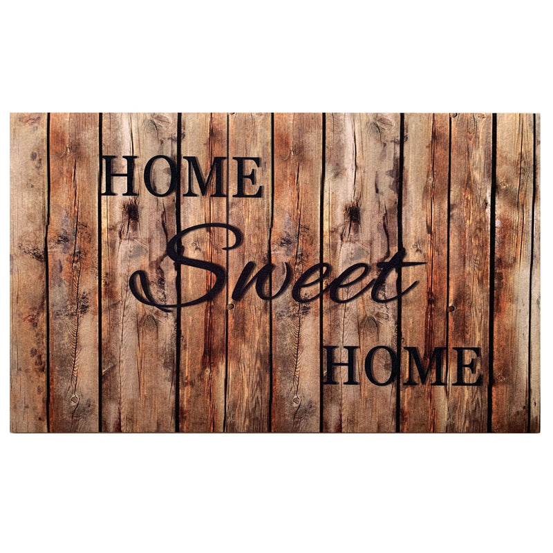 Welcome Outdoor Rubber Entrance Mat 18x30 - Farmhouse Plank