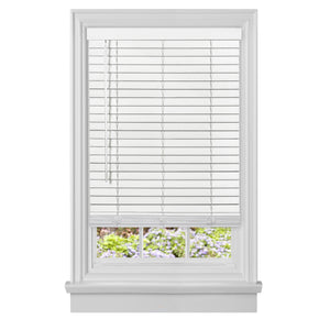 Cordless GII Madera Falsa 2" Faux Wood Plantation Blind - 35x64 - White