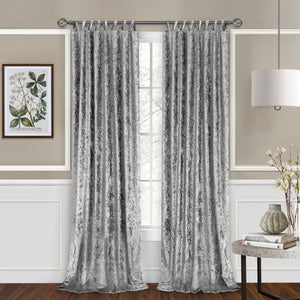 Harper Criss-Cross Window Curtain Panel - 50x63 Grey