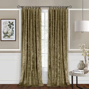 Harper Criss-Cross Window Curtain Panel - 50x84 Moss