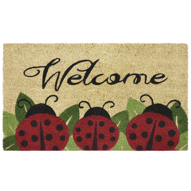 Printed Coir Door Mat 18x30 - Ladybug