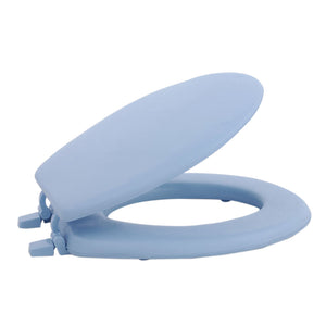 Fantasia 17 Inch Soft Standard Vinyl Toilet Seat - Light Blue