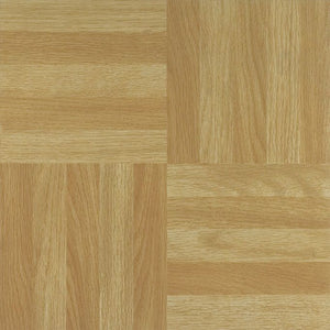 Nexus Four Finger Square Parquet 12x12 Self Adhesive Vinyl Floor Tile - 20 Tiles/20 sq. ft.