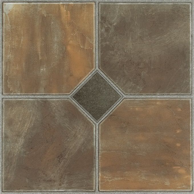 Nexus Rustic Slate 12x12 Self Adhesive Vinyl Floor Tile - 20 Tiles/20 sq. ft.