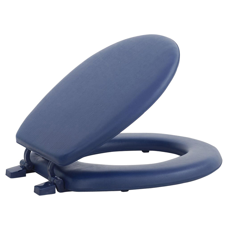 Fantasia 17 Inch Soft Standard Vinyl Toilet Seat - Navy