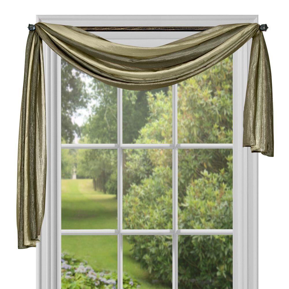 Ombre Window Curtain Scarf - 50x144 - Sage