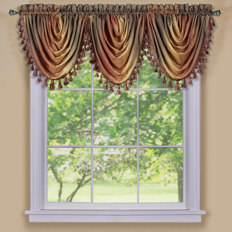 Ombre Waterfall Valance - Autumn