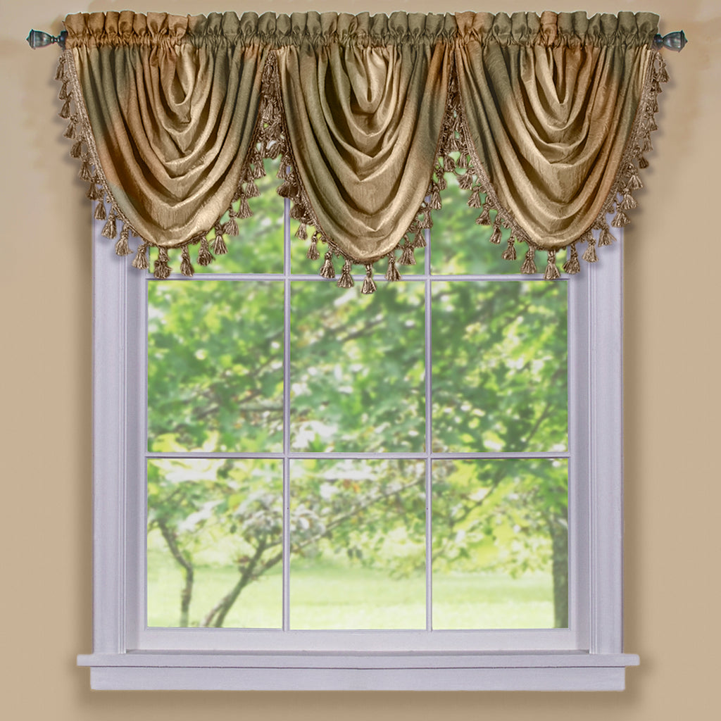 Ombre Waterfall Valance - Earth