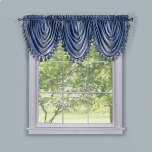 Ombre Waterfall Valance - Blue