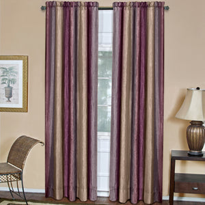 Ombre Window Curtain Panel - 50x63 - Aubergine