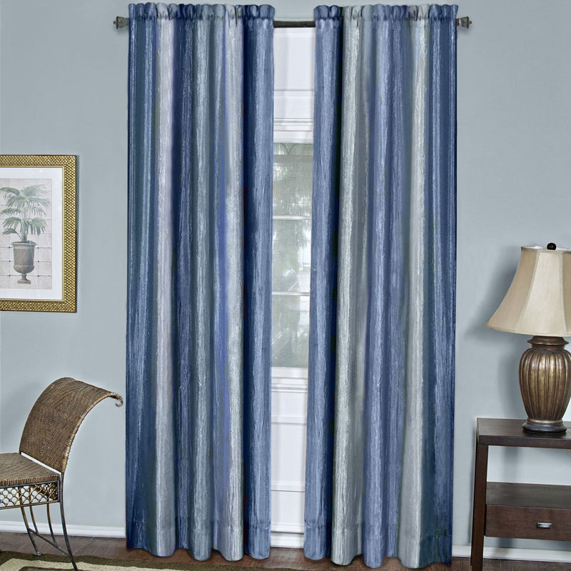 Ombre Window Curtain Panel - 50x63 - Blue