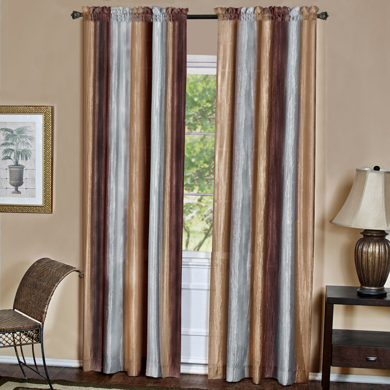 Ombre Window Curtain Panel - 50x63 - Chocolate