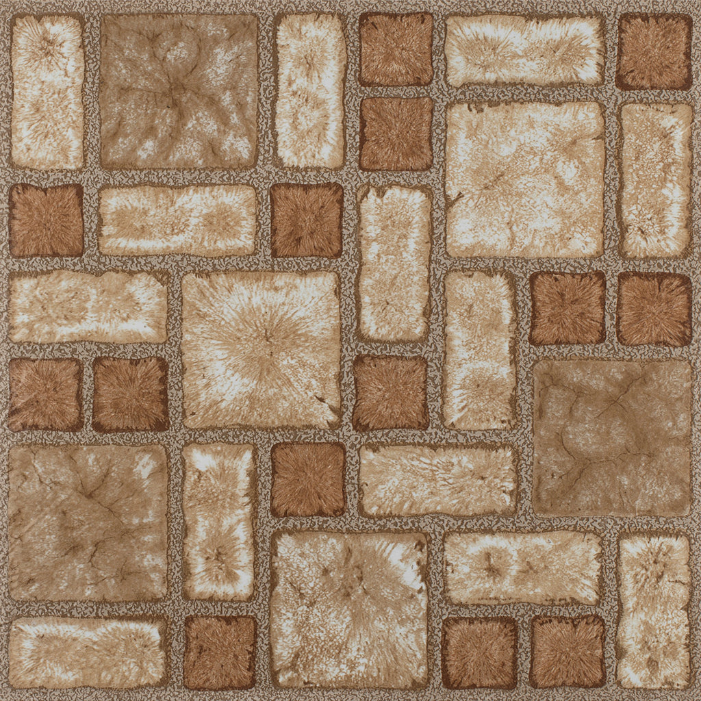 Portfolio 12x12 2.0mm Self Adhesive Vinyl Floor Tile - Cobble Mosaic - 9 Tiles/9 sq. ft.