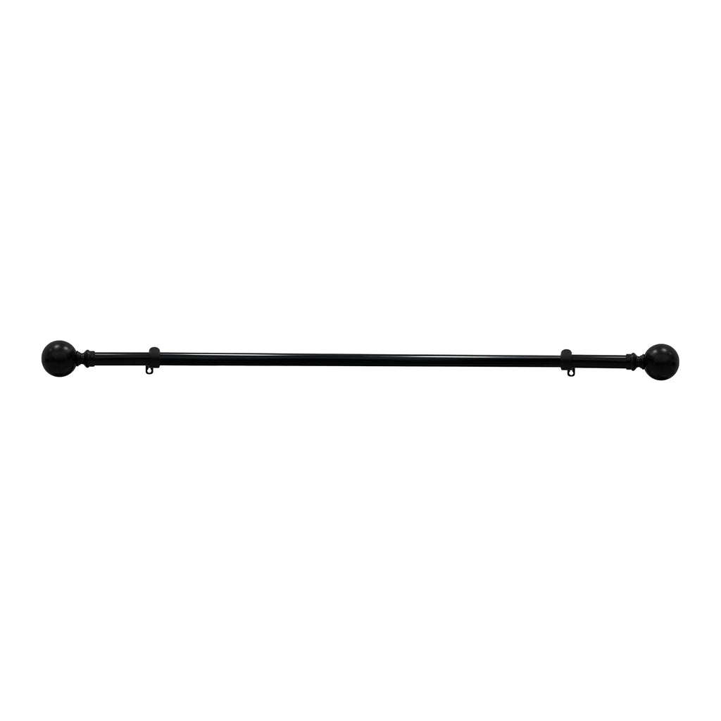 Buono II Morgan Black Decorative Rod & Finial 28-48