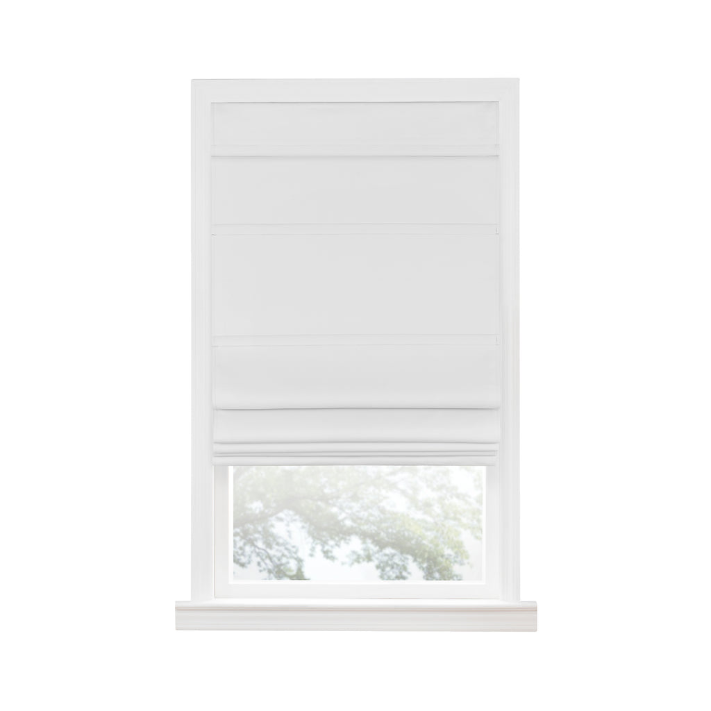 Cordless Blackout Roman Window Shade - 27x64 - White